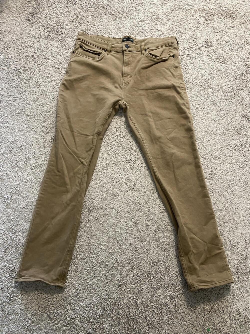 Banana Republic Jeans Mens 36x28 Beige Slim Straight Denim Pockets Casual